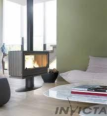 Купить Печь-камин Invicta Nelson в интерьере чугунная в Гродно в Гродно