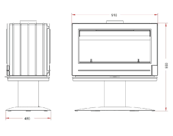 Купить Печь-камин Invicta Nelson чугунная в Гродно в Гродно