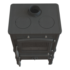 Печь-камин FireWay Dacha с варочной поверхностью чёрный Амазонка бай фото в Гродно