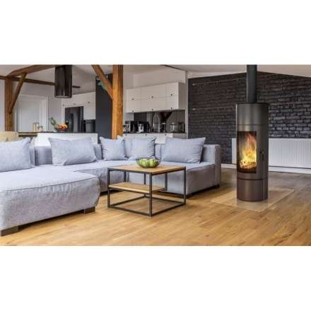 Купить Печь-камин Kratki Antares стальной в интерьере в Гродно Амазонка бай фото в Гродно