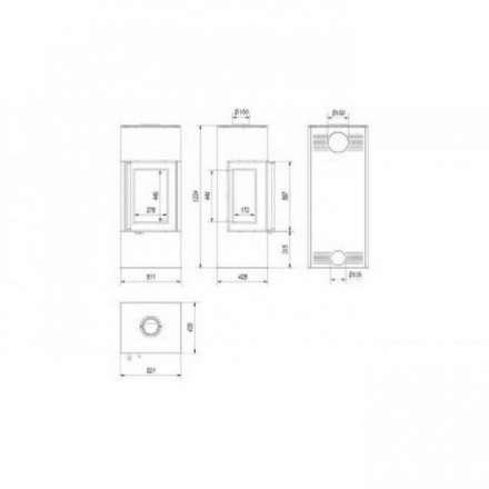 Купить Печь-камин Kratki THOR 8 View в Гродно Амазонка бай фото в Гродно