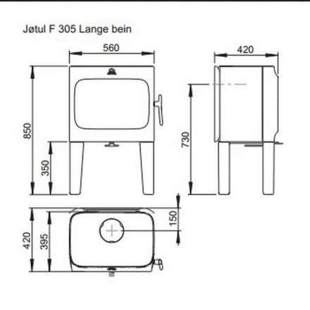 Чугунная печь камин Jotul F 305 LL WHE в Гродно