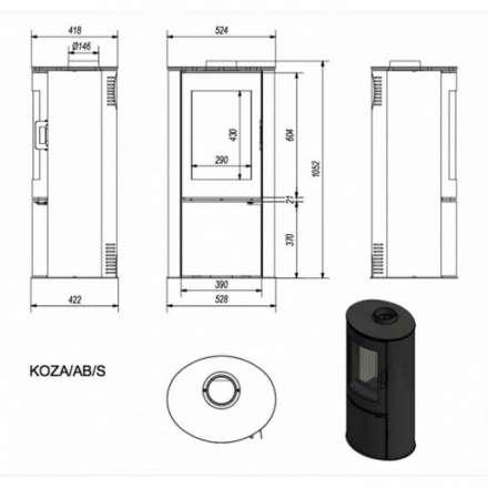 Купить Печь-камин Kratki Koza/AB/S/DR в Гродно Амазонка бай фото в Гродно