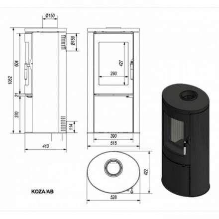 Купить Печь-камин Kratki Koza/AB в Гродно Амазонка бай фото в Гродно