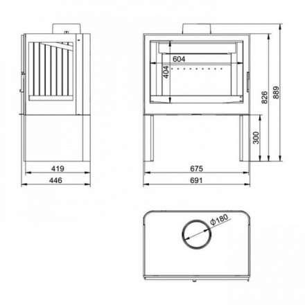 Купить Печь-камин KFD STO M 14 в интерьере чугунная в Гродно в Гродно