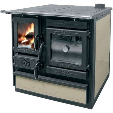 Печь-камин Guca GULIVER с плитой - bordo, cream в Гродно