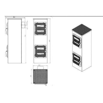 Купить отопительную печь Nordflam Genua в Гродно