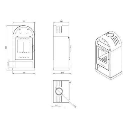  Купить Печь-камин NORDflam Teramo в Гродно Амазонка бай фото в Гродно
