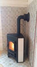 Купить Печь-камин Везувий ПК-01 (270) угловой красный 9 кВт в Гродно в Гродно