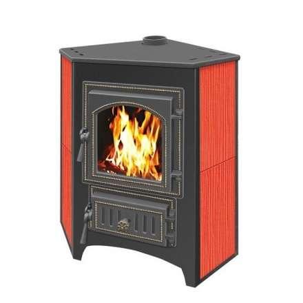 Печь-камин Везувий ПК-01 (270) угловой красный 9 кВт Амазонка бай фото Печь-камин Везувий ПК-01 (270) угловой красный 9 кВт купить в Гродно
