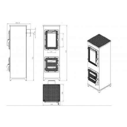 Купить отопительную печь Nordflam Padva Амазонка бай фото в Гродно