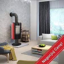 Купить Печь-камин Kratki Koza/AB/S/NO/GLASS/Kafel/Czarny в интерьере в Гродно Амазонка бай фото в Гродно