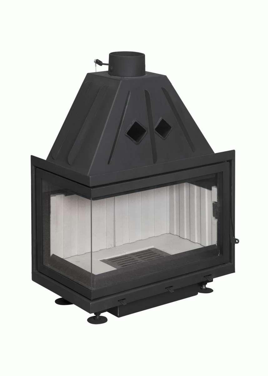 Каминная топка Экокамин Альфа 700 L два стекла левая купить в Гродно