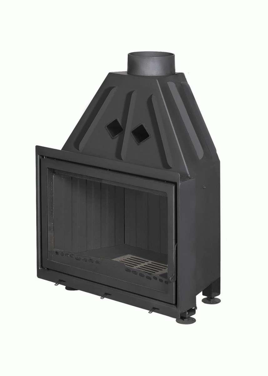 Каминная топка Экокамин Альфа 800 B черный шамот купить в Гродно