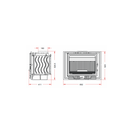 Каминная топка Invicta 700 ECO 14kW в Гродно