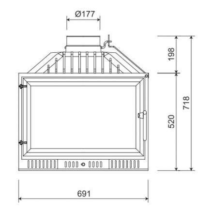 Каминная топка NORDflam Atina в Гродно