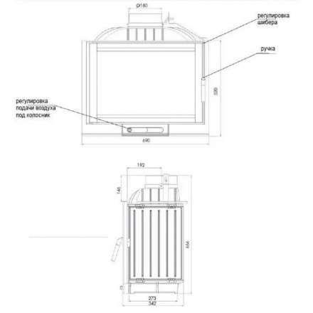 Каминная топка NORDflam Capri в Гродно