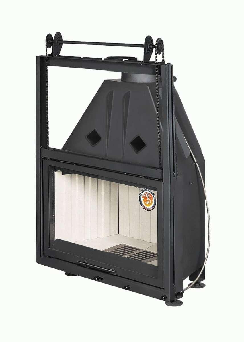 Каминная топка Экокамин Альфа 800 К с контргрузом купить в Гродно