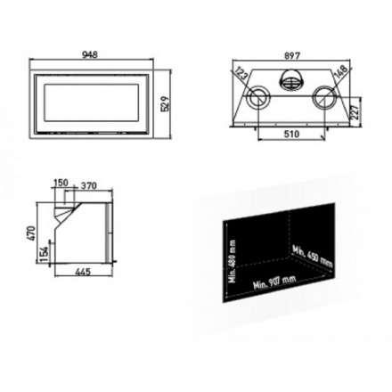 Каминная топка Lotus H470 W Magic в Гродно