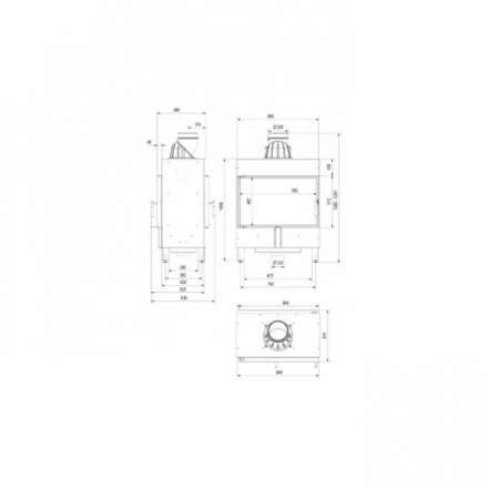 Каминная топка Kratki Lucy/14/T в Гродно