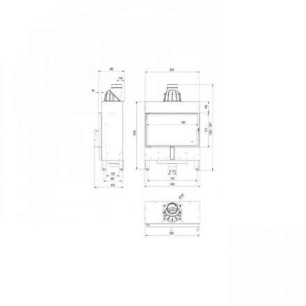 Каминная топка Kratki Lucy/14/Slim в Гродно