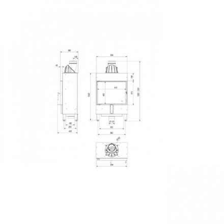 Каминная топка Kratki Lucy/12/Slim в Гродно