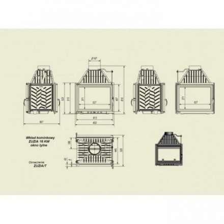 Каминная топка Kratki Zuzia/T в Гродно