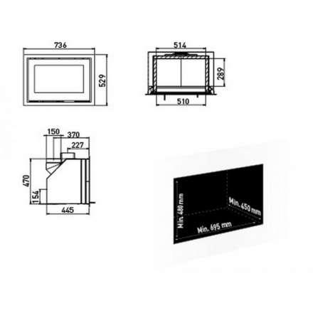 Каминная топка Lotus H470 Magic в Гродно