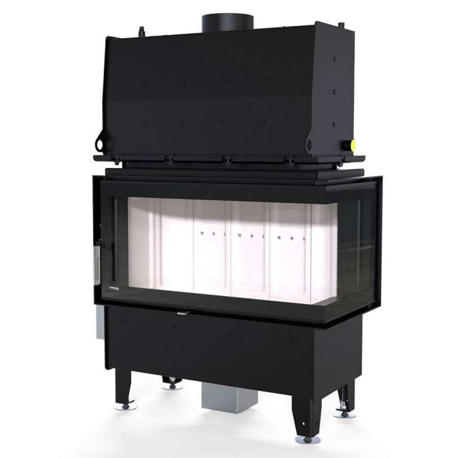 Каминная топка Defro Home RIVA ME BP SHORT угловая, с водяным контуром Амазонка бай фото в Гродно