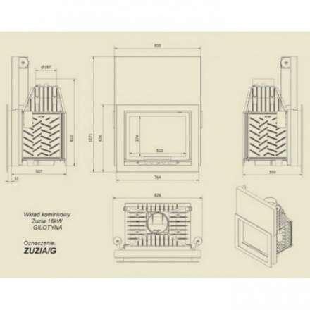 Каминная топка Kratki Maja/G в Гродно