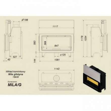 Каминная топка Kratki Mila/G в Гродно