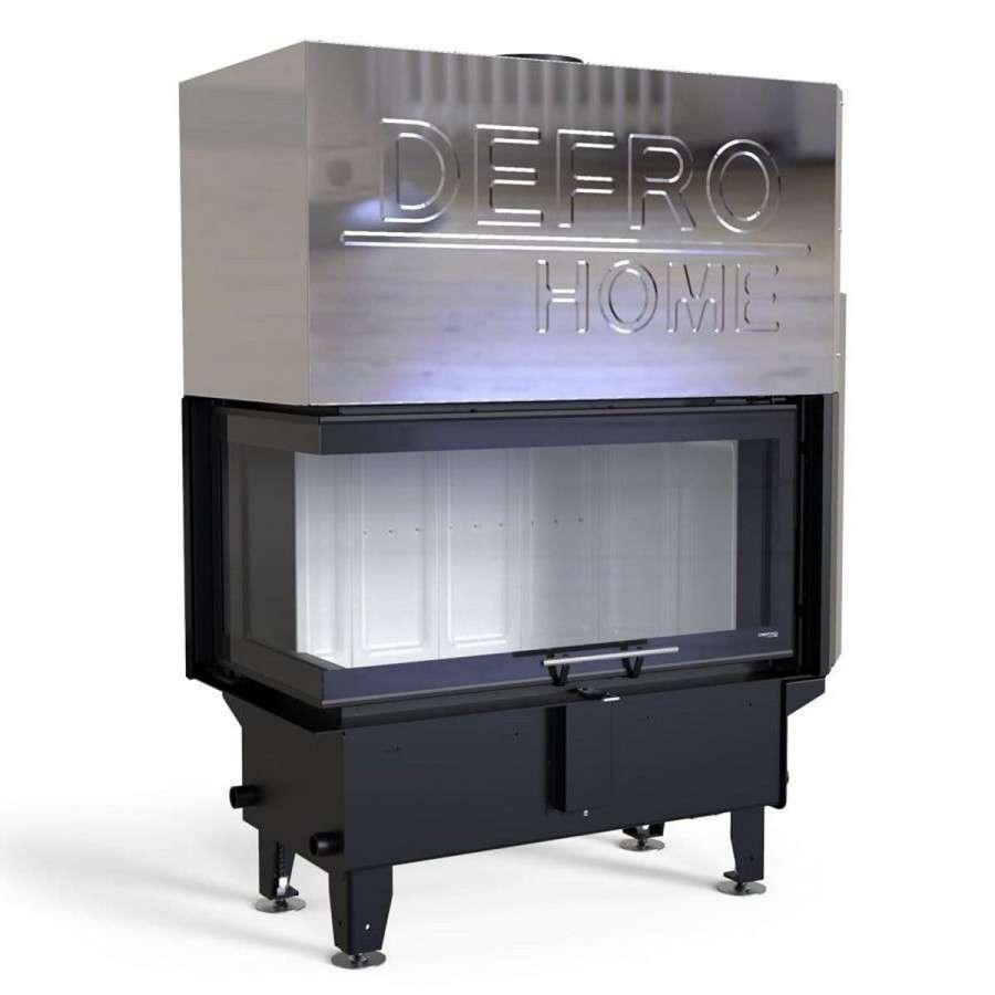 Каминная топка DEFRO HOME RIVA ME BL G SHORT угловая с водяным контуром и подъемом стекла вверх Амазонка бай фото в Гродно