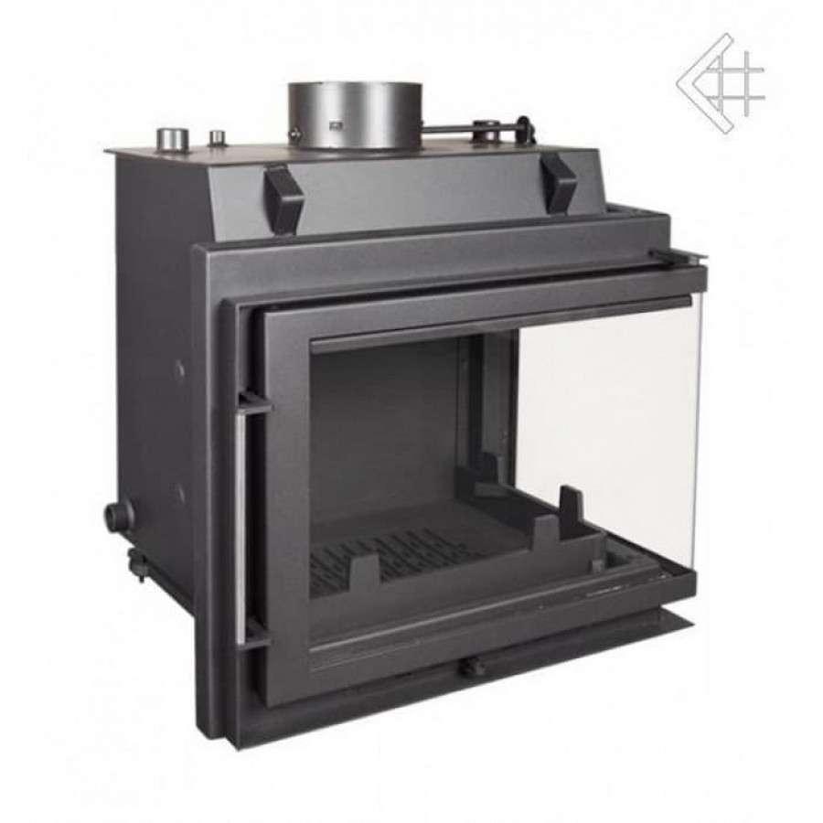 Каминная топка Kratki Maja/PW/BP/12/BS/W (угловое стекло справа, змеевик) Амазонка бай фото в Гродно