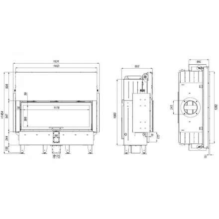 Каминная топка DEFRO HOME INTRA XLA G в Гродно