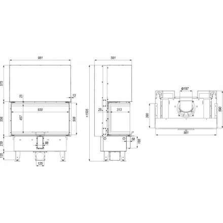 Каминная топка DEFRO HOME INTRA ME C G в Гродно