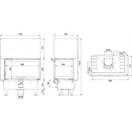 Каминная топка DEFRO HOME INTRA ME BP G в Гродно