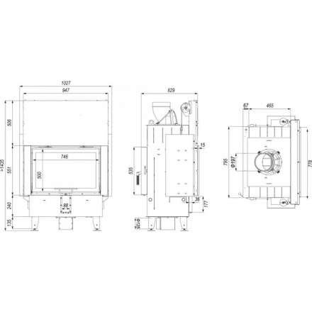 Каминная топка DEFRO HOME INTRA ME T G в Гродно