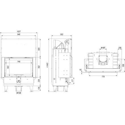 Каминная топка DEFRO HOME INTRA ME G в Гродно