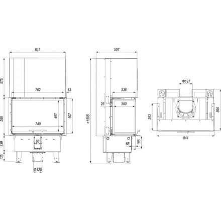 Каминная топка DEFRO HOME INTRA SM C G в Гродно