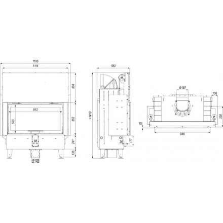 Каминная топка DEFRO HOME INTRA LA G в Гродно