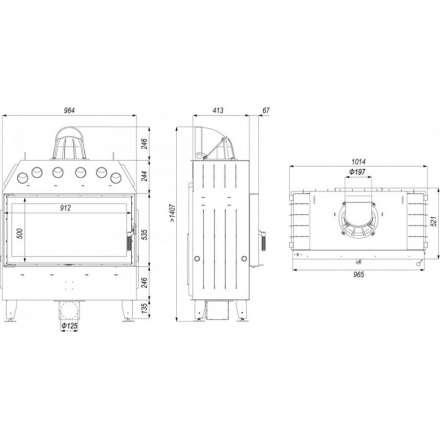 Каминная топка DEFRO HOME INTRA LA в Гродно