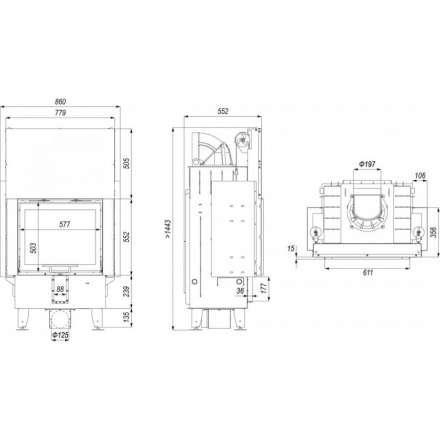 Каминная топка DEFRO HOME INTRA SM G в Гродно