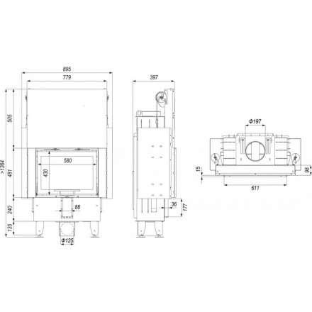 Каминная топка INTRA ME SLIM G в Гродно