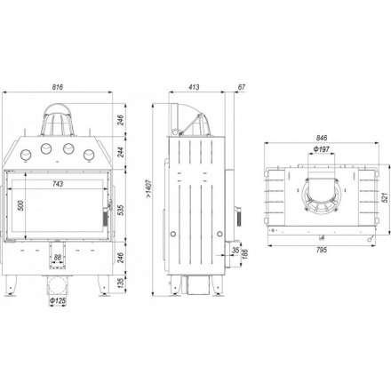 Каминная топка DEFRO HOME INTRA ME в Гродно