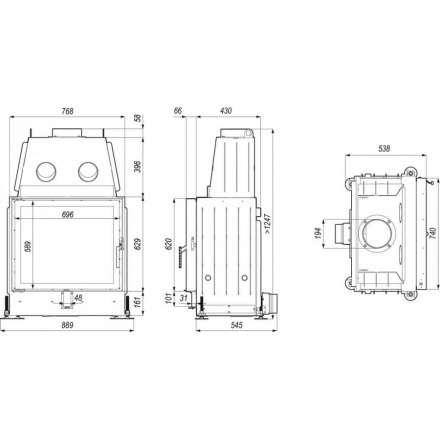 Каминная топка PORTAL ME в Гродно