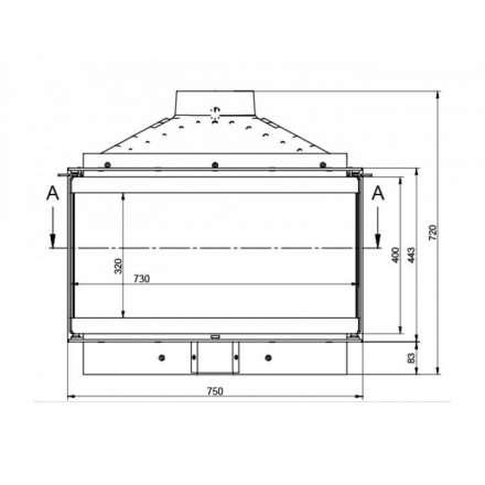 Каминная топка KFD ECO MAX 7 3F basic в Гродно