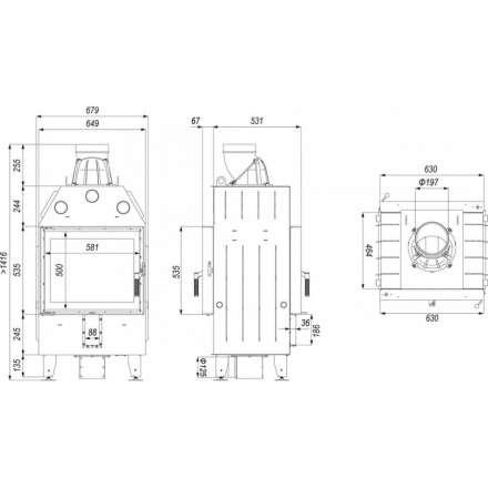 Каминная топка DEFRO HOME INTRA SM T в Гродно