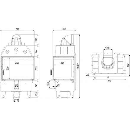 Каминная топка DEFRO HOME INTRA SM BP в Гродно
