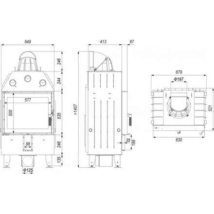 Каминная топка DEFRO HOME INTRA SM в Гродно