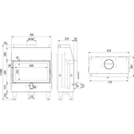 Каминная топка IMPULS ME в Гродно
